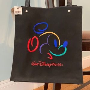 Vintage 1990's Walt Disney World Mickey Mouse Embroidered Tote